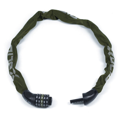 Xolid Ketting Cijferslot - 6 mm x 900 mm - Army Green - Gehard Staal