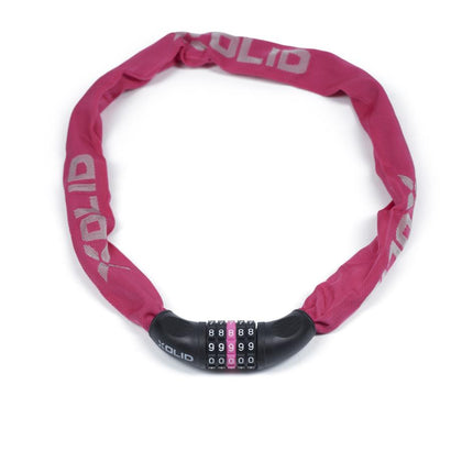 Xolid Ketting Cijferslot - 6 mm x 900 mm - Roze - Sleutelloos