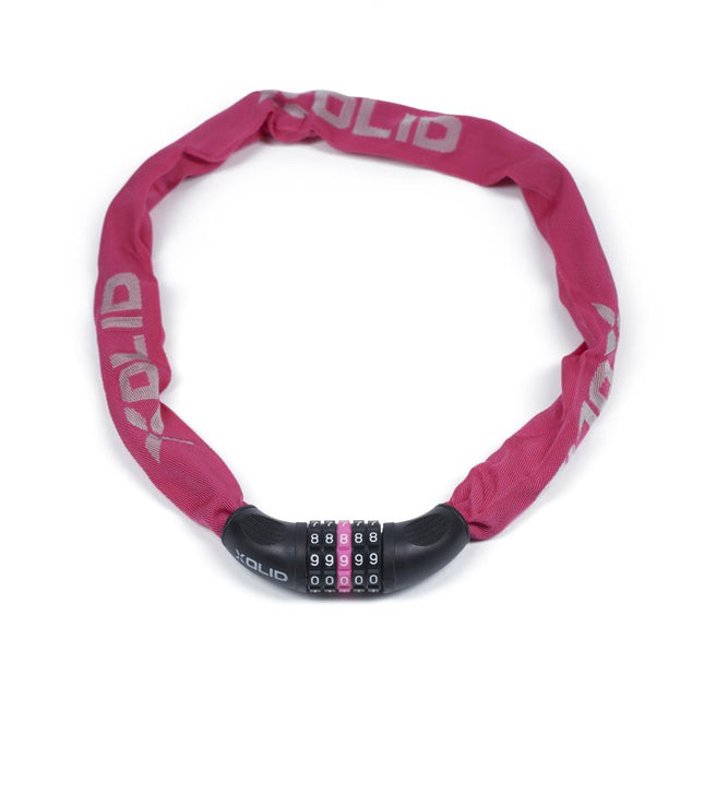 Xolid Ketting Cijferslot - 6 mm x 900 mm - Roze - Sleutelloos