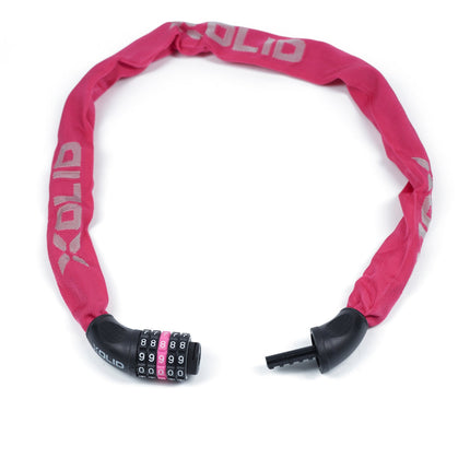 Xolid Ketting Cijferslot - 6 mm x 900 mm - Roze - Sleutelloos