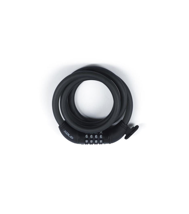 Xolid Kabel Cijferslot - Ø 12 mm x 1200 mm - Zwart - Instelbaar