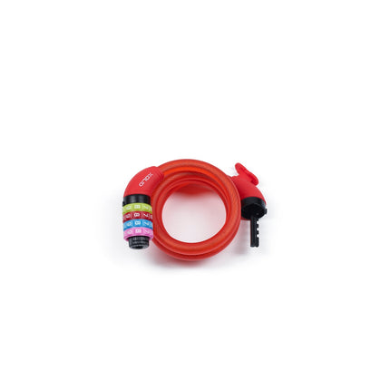 Xolid Kabel Cijferslot - Ø 12 mm x 1200 mm - Rood - Instelbaar