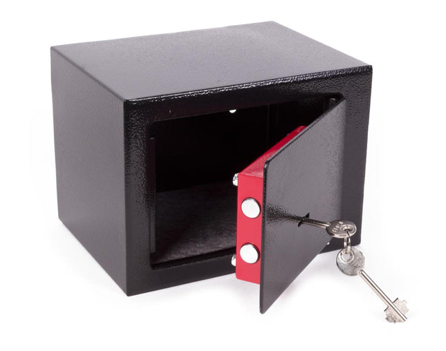 Stahlex Compacte Stalen Kluis - 23 x 17 x 17 cm - Dubbele Vergrendeling - Mechanisch