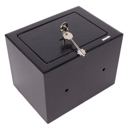 Stahlex Compacte Stalen Kluis - 23 x 17 x 17 cm - Dubbele Vergrendeling - Mechanisch