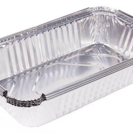 Benson Grillschalen Set - 25 x 14 x 5,5 cm - Aluminium - 5 Stuks
