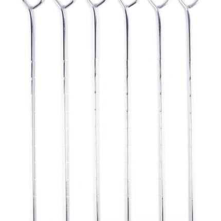 Benson Grill Spiesen - 28 cm - RVS - 6 Stuks - Voor BBQ & Marshmallows