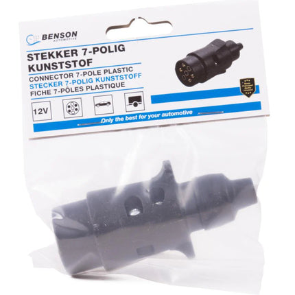 Benson Aanhanger Stekker - 7-Polig - Kunststof - 12 Volt - Schroefaansluiting