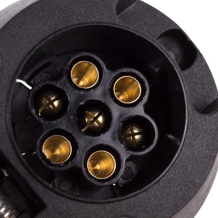Benson Contactdoos 7-Polig - Kunststof - Met Mistlichtschakelaar - 12 Volt