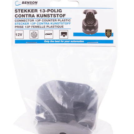 Benson Stekkerdoos 13-Polig - Jaeger Systeem - Kunststof - 12 Volt