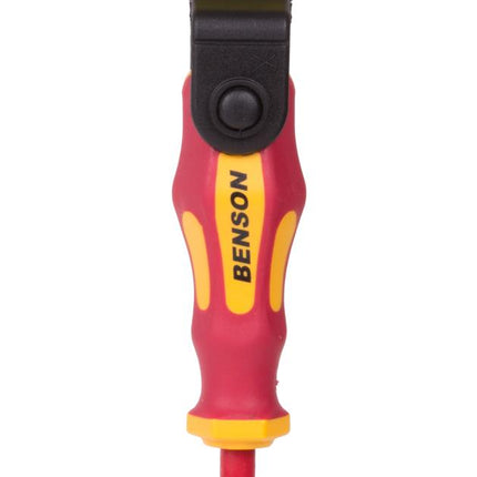Benson Geïsoleerde VDE Schroevendraaier - PZ1 x 80 mm - Rood