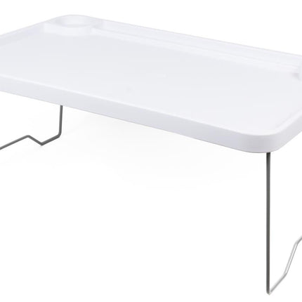Benson Opklapbare Laptoptafel - Kunststof - 57 x 35 x 23 cm - Wit