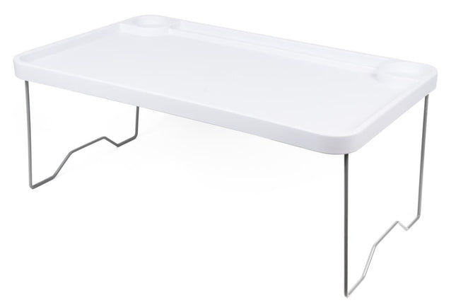 Benson Opklapbare Laptoptafel - Kunststof - 57 x 35 x 23 cm - Wit