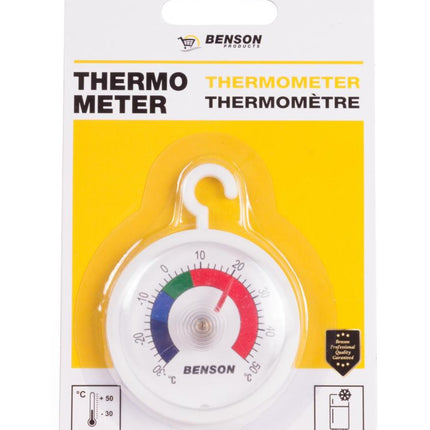 Benson Analoge Koelkast- en Vriezerthermometer - Ø 44 mm - -30°C tot +50°C