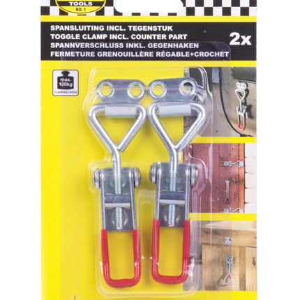 Benson Verstelbare Spansluiting – Maat S – 70-81 mm – 100 kg – Set van 2