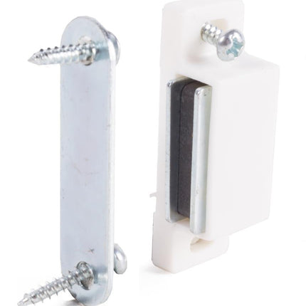 Benson Magneetsnapper met Sluitplaat – 46 x 15 mm – 4 kg Trekkracht – 2 stuks