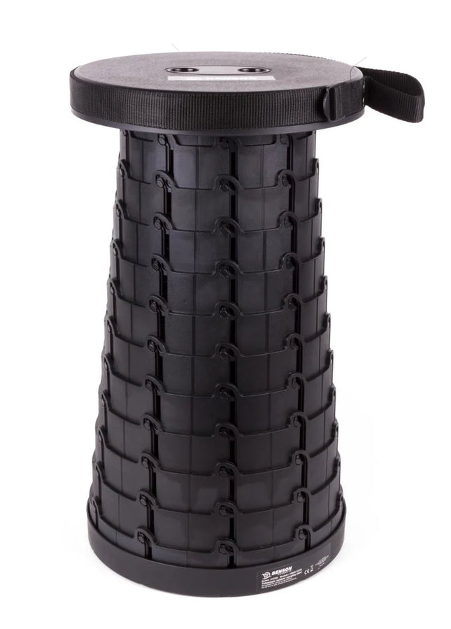 Benson Opvouwbare Kruk - Telescopisch - Draagbaar - Zwart - Max. 120 kg