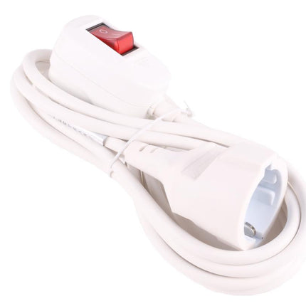 Benson Verlengsnoer met Schakelaar – 3 meter – Randaarde – Wit