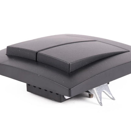 Benson Inbouw Wisselschakelaar – Matzwart – Modern Design – 81 x 81 mm