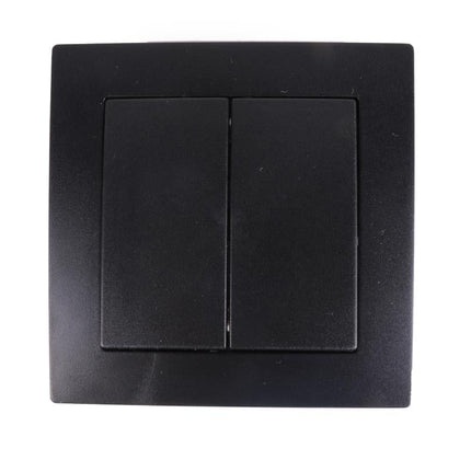 Benson Inbouw Wisselschakelaar – Matzwart – Modern Design – 81 x 81 mm