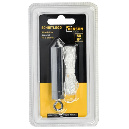 Benson Schietlood 80 gram - 5 meter touw - Verticale uitlijning