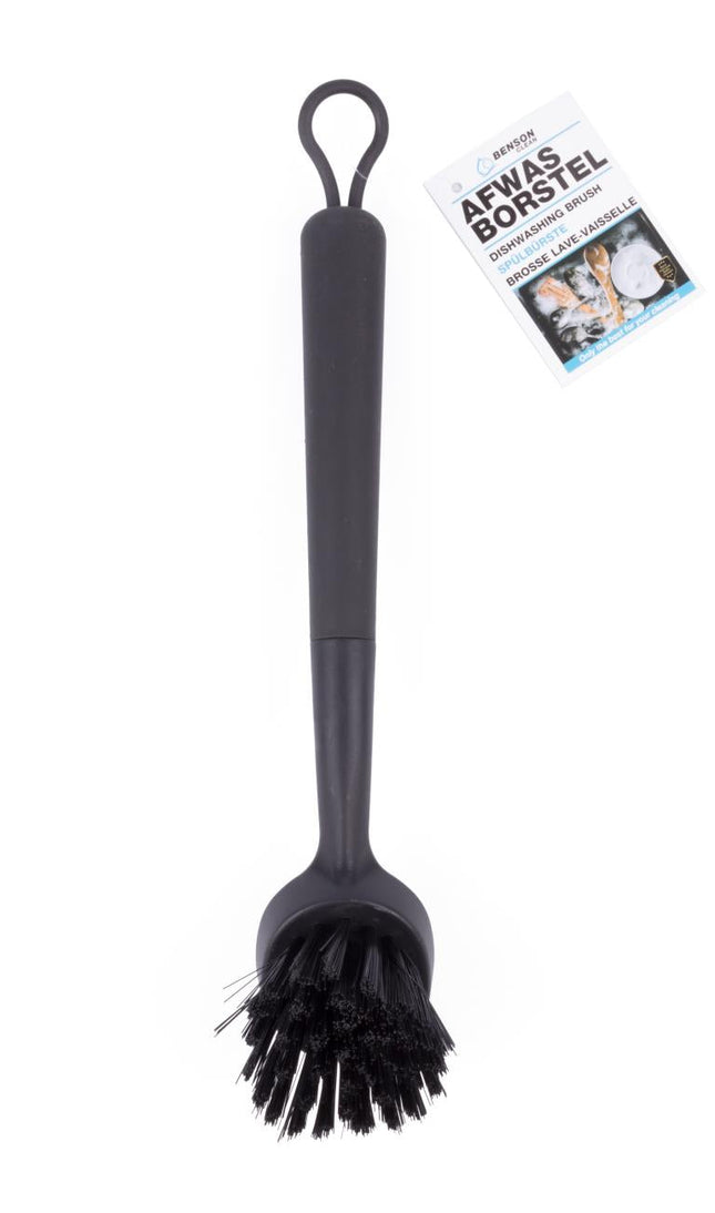 Benson Luxe Afwasborstel - Rond - 27,5 cm - Zwart