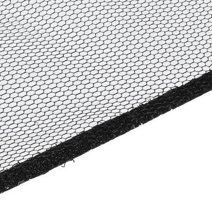 Benson Horrengaas voor Raam - 130 x 150 cm - Zwart - Inclusief Klittenband