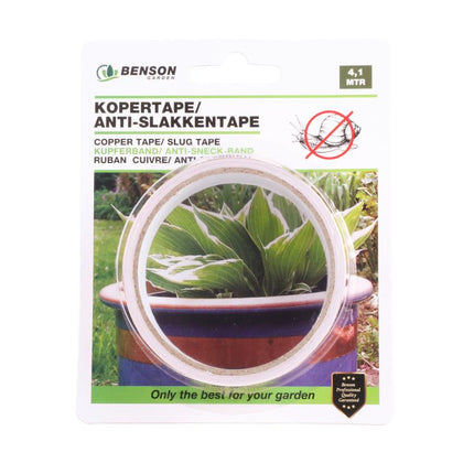 Benson Anti-Slakken Kopertape - 4,1 Meter x 30 mm - Diervriendelijk