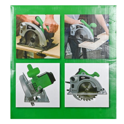 Hofftech Handcirkelzaag - 1200W - Ø185 mm - Inclusief Parallelgeleider