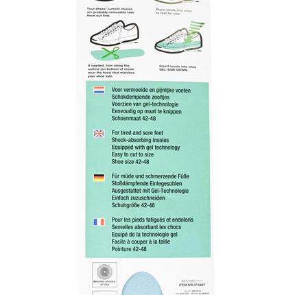 Benson Gel Inlegzolen – Schokdempend & Comfortabel – Maat 42-48