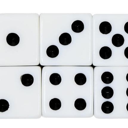 Benson Dobbelstenen Set - 6 Stuks - 1,5 cm - In Bewaardoosje