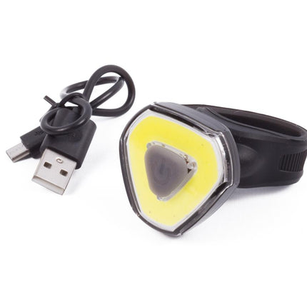 Benson USB Oplaadbare Fietskoplamp - 18 LED Chips - Wit Licht - 6 Standen - Regenwaterdicht