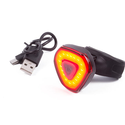 Benson USB Oplaadbaar Achterlicht - 18 LED Chips - Rood - 6 Standen - Regenwaterdicht
