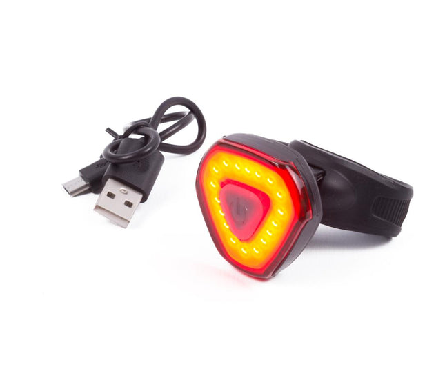 Benson USB Oplaadbaar Achterlicht - 18 LED Chips - Rood - 6 Standen - Regenwaterdicht