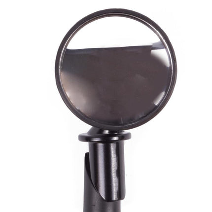 Benson Ronde Fietsspiegel - Ø 51 mm - Stuureind Bevestiging - 360° Draaibaar - Zwart