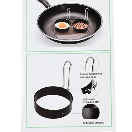 Benson Kookring Set - Staal & PTFE - Ø 10 cm - 2 stuks