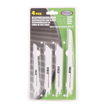 Benson Reciprozaagbladen Set - 4-delig - Bi-Metaal - Voor Metaal