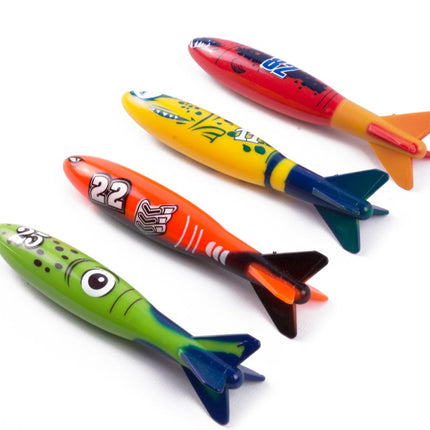 Benson Duikspeelgoed Torpedo's - 4-Delig - Felle Kleuren