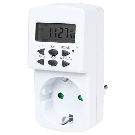 Benson Digitale Tijdklok - Binnen - 230V - Wit - Aan/Uit- en Aftelfunctie