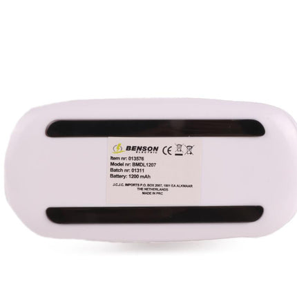 Benson Flexibele LED Klemlamp – 3 Lichtstanden – Touch Bediening – USB Oplaadbaar