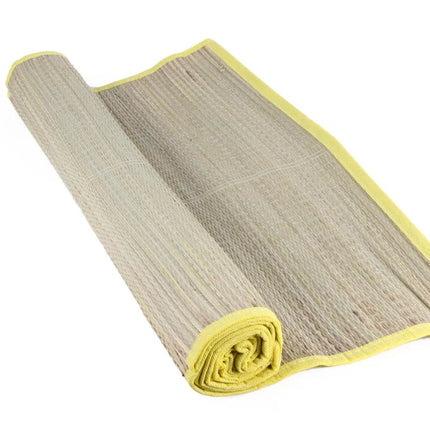 Benson Rieten Strandmat - Oprolbaar - 60 x 180 cm - Gekleurde Rand