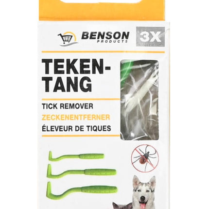 Benson Tekentang Set - 3-Delig - Met Haak - Groen