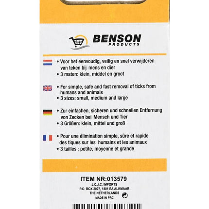 Benson Tekentang Set - 3-Delig - Met Haak - Groen