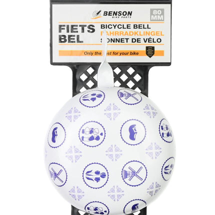 Benson Ding-Dong Fietsbel - Ø 80 mm - Holland Design - Blauw