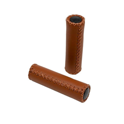 Benson Retro Fietshandvatten - 125 mm - Kunstleer - Cognac Bruin