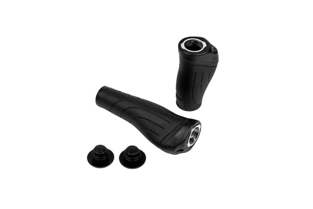 Benson Ergonomische Fietshandvatten - 140 mm & 95 mm - Voor Draaischakeling - Zwart