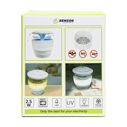 Benson Muggen- en Insectenvanger - UV-Lamp - 2.5W - 50 m² - 3 Standen