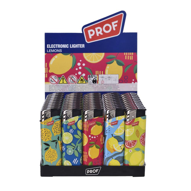 Prof Aansteker Lemons - Frisse Citroenprint - Compacte Gasaansteker