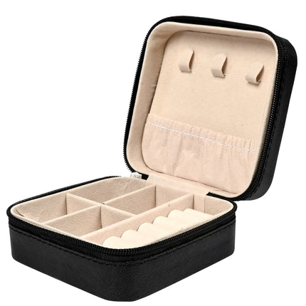 Benson Sieradendoos Reis - Zwart - Compact - Rits - 9.5 x 9.5 x 5 cm