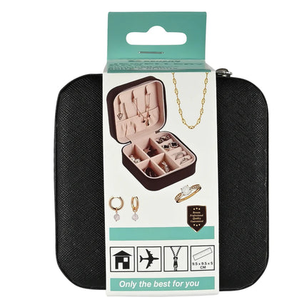 Benson Sieradendoos Reis - Zwart - Compact - Rits - 9.5 x 9.5 x 5 cm