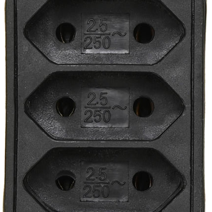 Benson Stekker Triplo – 3-voudige Verdeelstekker – Zwart – 1500 Watt